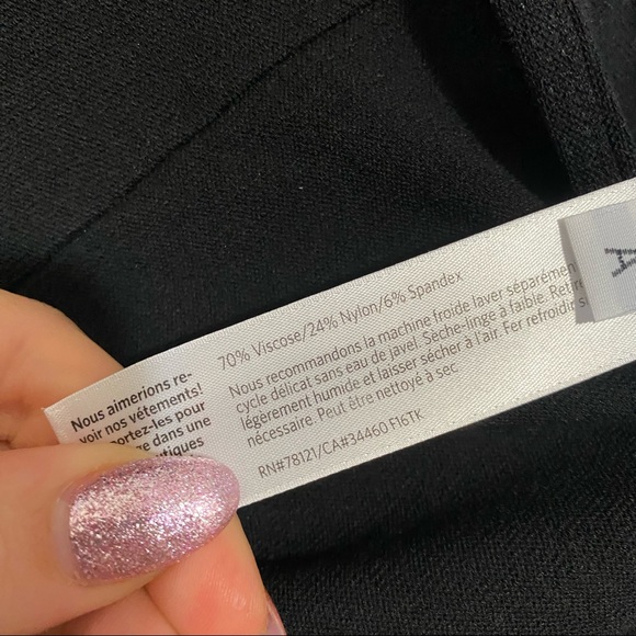 Eileen Fisher Pants Pull On Women Sz Large Black Viscose Nylon Spandex Blend - Picture 5 of 8